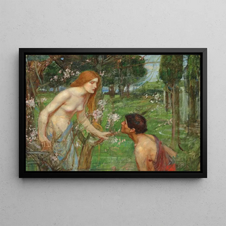 Study for Phyllis and Demophon - John William Waterhouse — framed artwork on a wall