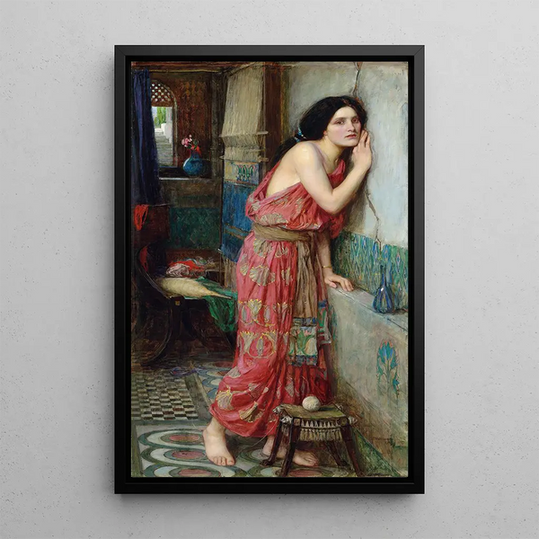 Thisbé - John William Waterhouse — framed artwork on a wall