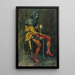 Touchstone the Jester - John William Waterhouse — framed artwork on a wall