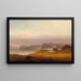 Autumn on the Hudson River - John Williamson — framed artwork on a wall