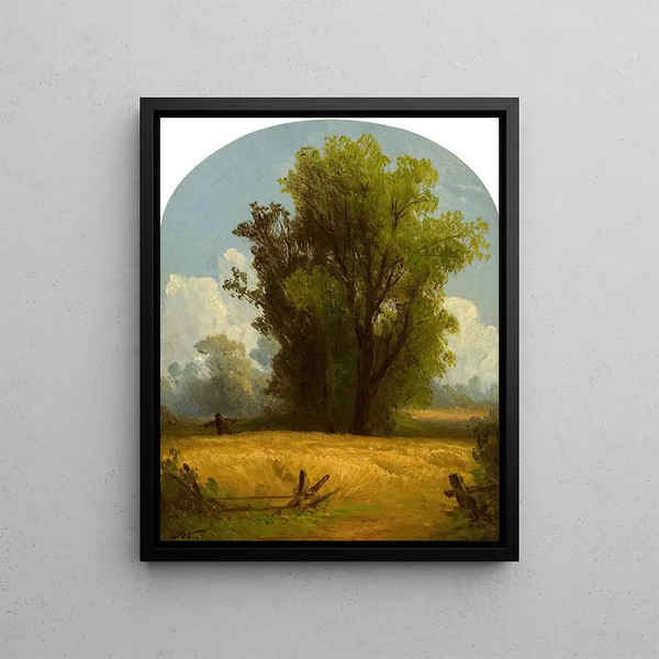 Scene in Berkshire County, Massachusetts - John Williamson — framed artwork on a wall