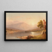 Sunrise over the Hudson Valley - John Williamson — framed artwork on a wall