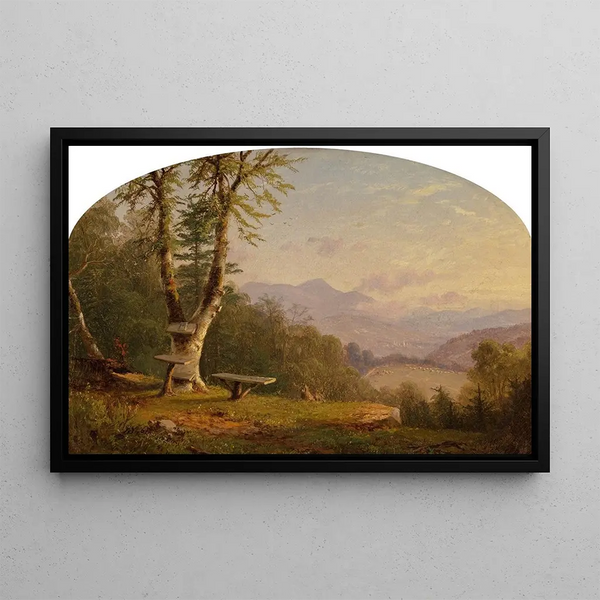 View from the Cliff - John Williamson — framed artwork on a wall
