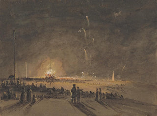 Un feu d'artifice - John Wilson Carmichael — artwork view