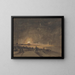 Un feu d'artifice - John Wilson Carmichael — framed artwork on a wall