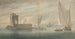 Scene of the Italian coast with ships - John Wilson Carmichael — artwork view