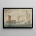 Scene of the Italian coast with ships - John Wilson Carmichael — framed artwork on a wall
