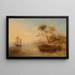 The Rescue of William D'Oyly - John Wilson Carmichael — framed artwork on a wall
