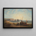 Fish unloading in Freshwater Bay - John Wilson Carmichael — framed artwork on a wall