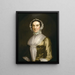 Portrait of Mrs. Richard Nichols - John Wollaston the Younger — framed artwork on a wall