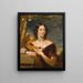 Portrait of the artist's sister, Elizabeth Wood, born in 1808 - John Wood — framed artwork on a wall