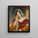 Portrait of the artist Sarah Wyatt Gray née Wood - John Wood — framed artwork on a wall