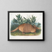 Tatou à neuf bandes mâle taille naturelle - John Woodhouse Audubon — framed artwork on a wall