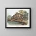Ocelot or male leopard cat - John Woodhouse Audubon — framed artwork on a wall