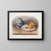 Mouse, common, male, female, young, life-size - John Woodhouse Audubon — framed artwork on a wall