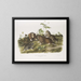 Rat à poche du Canada taille naturelle - John Woodhouse Audubon — framed artwork on a wall