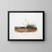 Mole shrew de Brewer à taille naturelle - John Woodhouse Audubon — framed artwork on a wall