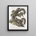 Sciurus leporinus Squirrel hare Natural size - John Woodhouse Audubon — framed artwork on a wall