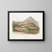 Spermophile tacheté, écureuil marmotte de Californie, taille naturelle - John Woodhouse Audubon — framed artwork on a wall