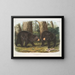 American black bear male and female - John Woodhouse Audubon — framed artwork on a wall