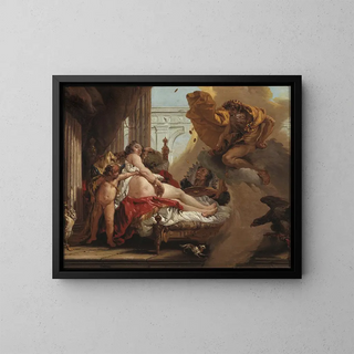 Danaé et la pluie d'or - Jonas Hoffman — framed artwork on a wall