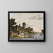 Mill by a Riverbank - Jonas Zeuner — framed artwork on a wall