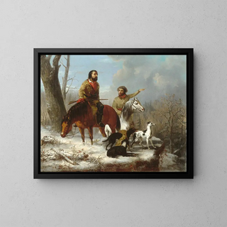 Trappers Painting - Jonathan K Trego — framed artwork on a wall