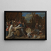 La mort est féroce et rapide - Joos van Craesbeeck — framed artwork on a wall