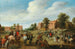 A cavalry unit stopping near a village - Joost Cornelisz Droochsloot — artwork view