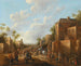 Village landscape with peasants near a tavern - Joost Cornelisz Droochsloot — artwork view