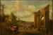 Landscape painting of a rural scene with peasants - Joost Cornelisz Droochsloot — artwork view
