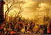Saint Martin Cutting Off a Part of His Cloak for a Beggar - Joost Cornelisz Droochsloot — artwork view