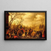 Saint Martin Cutting Off a Part of His Cloak for a Beggar - Joost Cornelisz Droochsloot — framed artwork on a wall