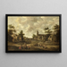 Village Street - Joost Cornelisz Droochsloot — framed artwork on a wall