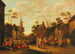 Village scene with peasant festivities - Joost Cornelisz Droochsloot — artwork view