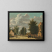 View of the village of Eemnes - Jordanus Hoorn — framed artwork on a wall