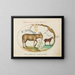 An Ass and a Mule - Joris Hoefnagel — framed artwork on a wall