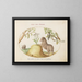 a sheep with a fat tail, a long-tailed sheep, a cassia purgatrix, and other plants - Joris Hoefnagel — framed artwork on a wall