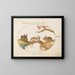 a hare, a jackalope, a rabbit, and a spotted squirrel - Joris Hoefnagel — framed artwork on a wall