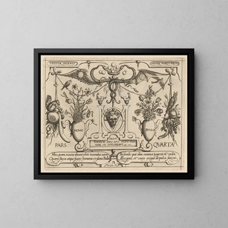 Archétypes et études du père Georgius Hoefnagel Pl51 - Joris Hoefnagel — framed artwork on a wall