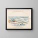 Planche 16 Anguilles, poissons-pipes et poissons-aiguilles - Joris Hoefnagel — framed artwork on a wall