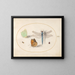 Plate 17: Sulfur and prairie butterflies, a blue hunter, and two small insects - Joris Hoefnagel — framed artwork on a wall