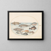 Platine Painting 19 A damselfish and other fish, including two coracinis - Joris Hoefnagel — framed artwork on a wall