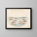 Planche 25: Mediterranean flying fish, other labrids, a swallow-tailed perch, several anthias and other fish - Joris Hoefnagel — framed artwork on a wall