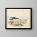 Platine Painting 44 Lobster, two crabs, scallop shells, and other marine life - Joris Hoefnagel — framed artwork on a wall