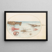 Planche 45 Homard Squilla Mantis et autres crustacés - Joris Hoefnagel — framed artwork on a wall