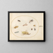 Plant Painting 49 A Grasshopper, a Caterpillar, a Butterfly, a Moth, and Other Insects - Joris Hoefnagel — framed artwork on a wall