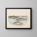 Plaque 4 Four salmons - Joris Hoefnagel — framed artwork on a wall