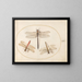 Platine Painting 54 Velvet Dragonfly and Two Agrions - Joris Hoefnagel — framed artwork on a wall