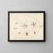 Platine Painting 59 Sept insects, including a hawthorn shield insect, crane flies, and a hoverfly - Joris Hoefnagel — framed artwork on a wall